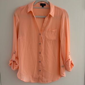 The Limited Peach Button-Down Shirt